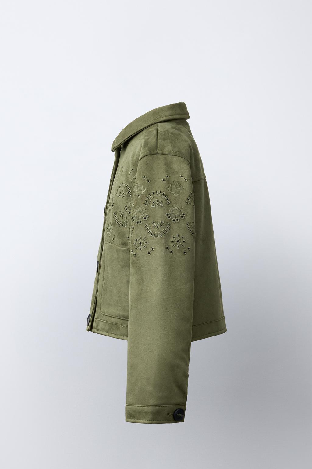 КУРТКА ИЗ ИСКУССТВЕННОЙ ЗАМШИ С ВЫШИВКОЙ