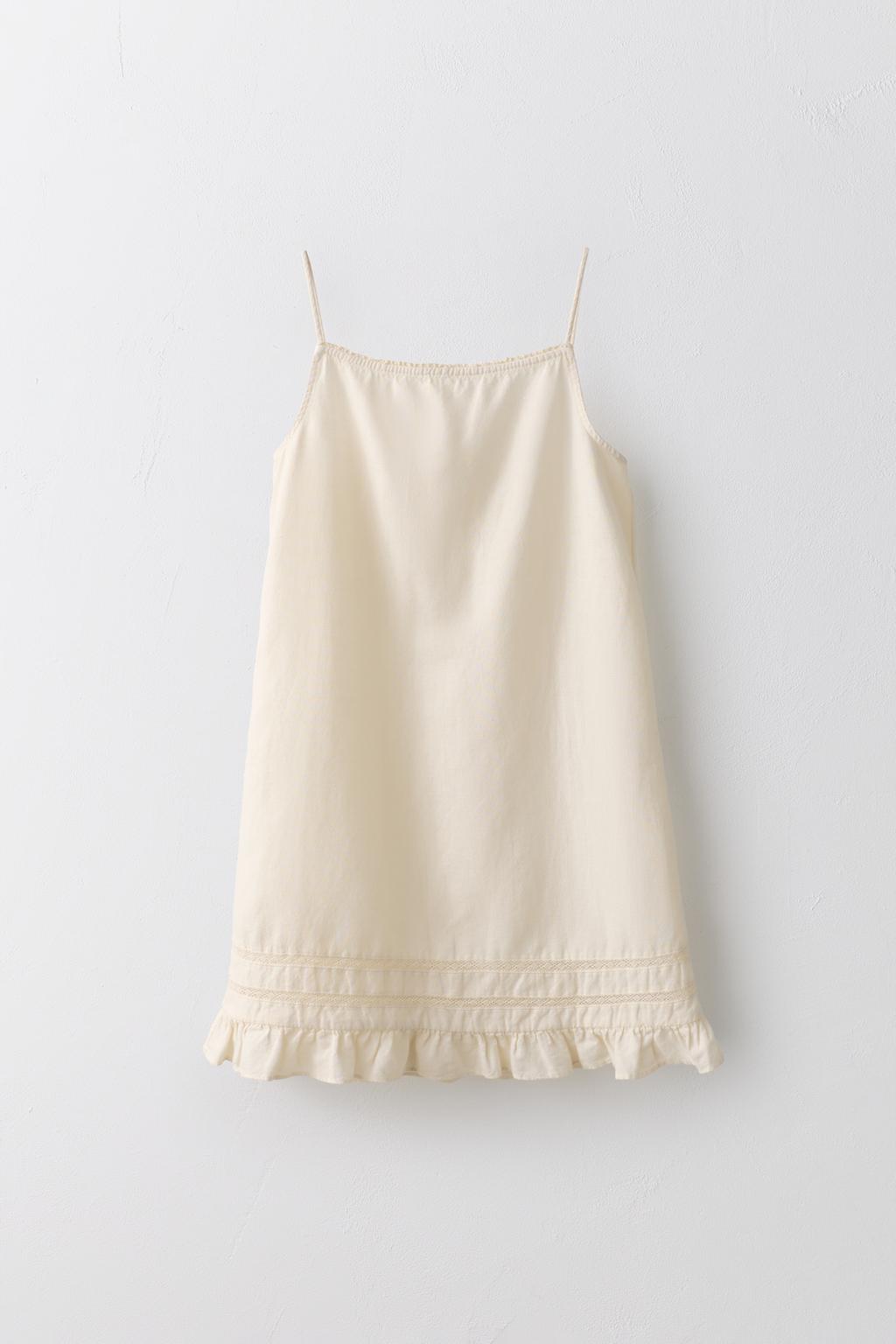 Платье-туника из льна и хлопка Лимитированная коллекция для детей 6-12 лет