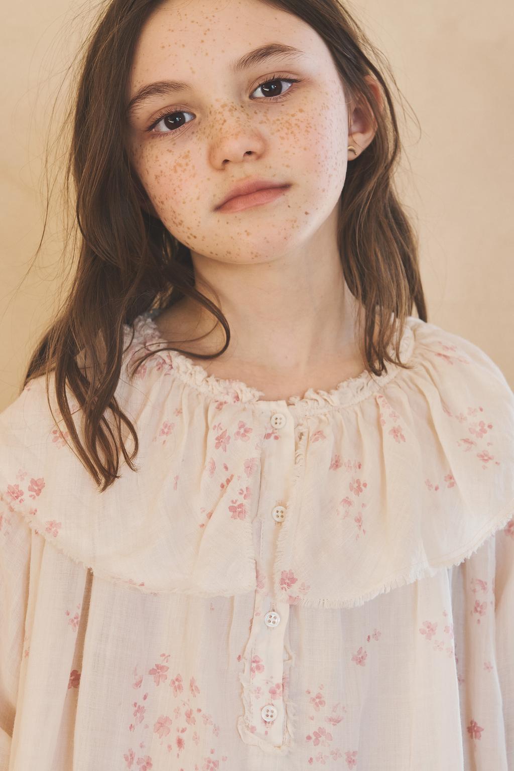 Платье с цветочным принтом из 100% рами для девочек 6-12 лет, лимитированная коллекция