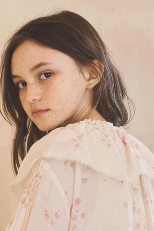 Платье с цветочным принтом из 100% рами для девочек 6-12 лет, лимитированная коллекция- Заказать в России