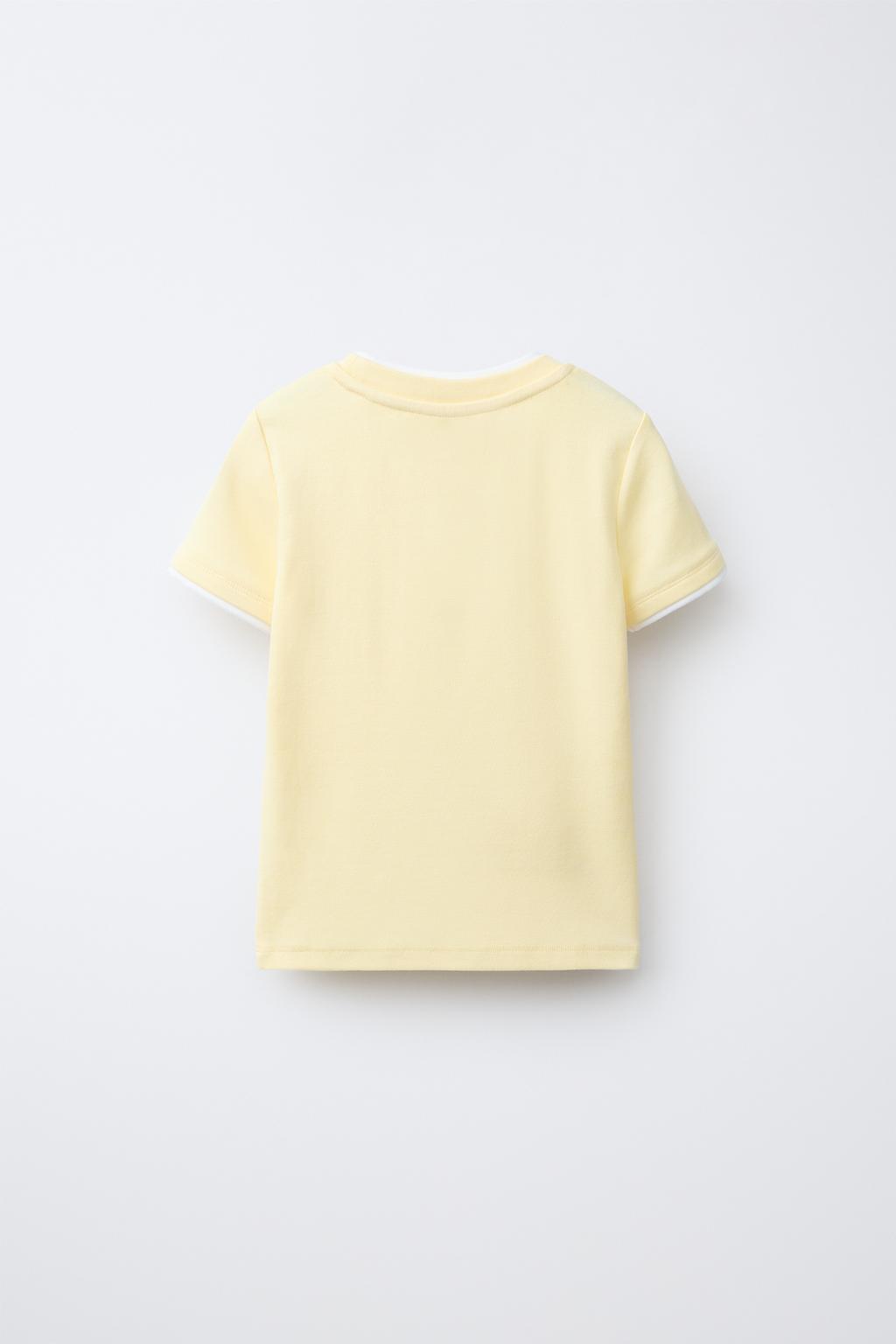 ФУТБОЛКА С ДВОЙНЫМ ВОРОТНИКОМ ИЗ МОДАЛА