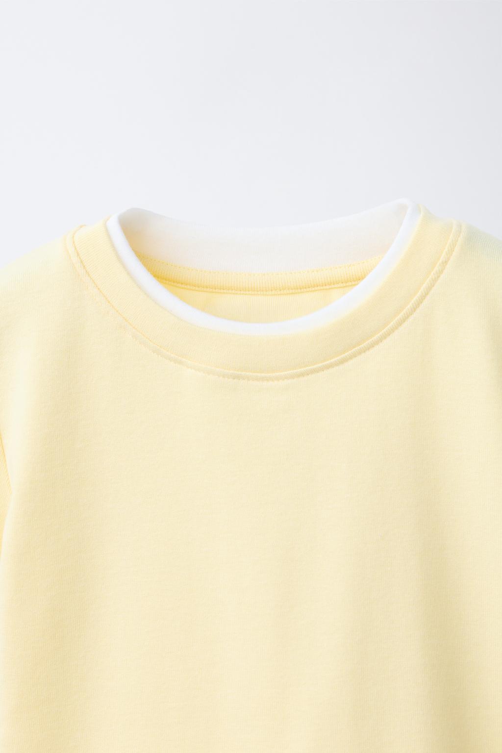 ФУТБОЛКА С ДВОЙНЫМ ВОРОТНИКОМ ИЗ МОДАЛА