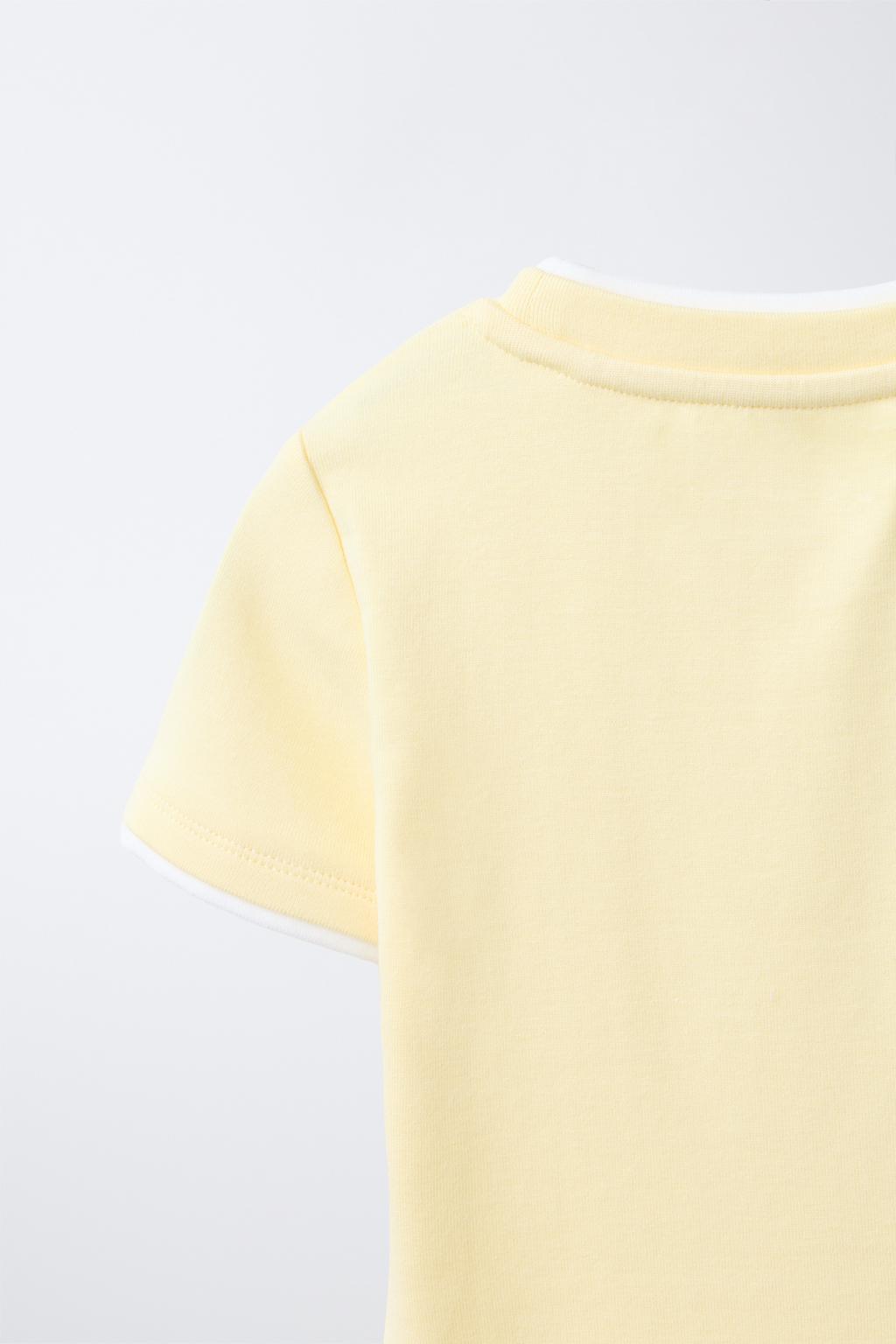 ФУТБОЛКА С ДВОЙНЫМ ВОРОТНИКОМ ИЗ МОДАЛА