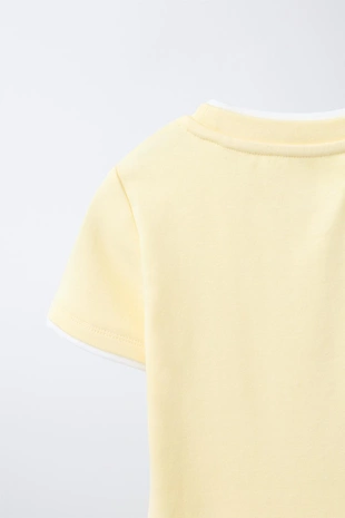 Футболка с двойным воротником из модала- Заказать в России