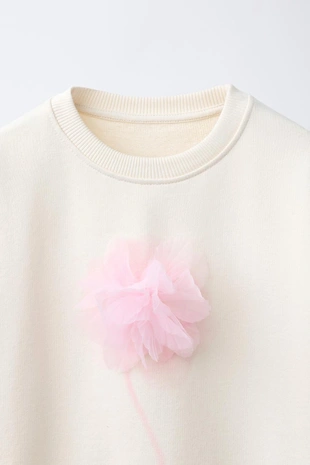 Толстовка с 3D цветком из фатина- Заказать в России