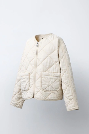 Стеганая куртка на молнии- Заказать в России