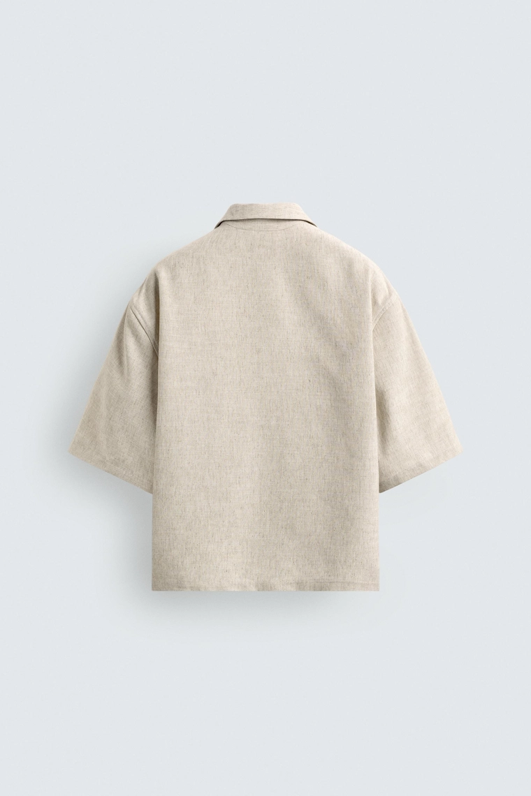 Рубашка прямого кроя с текстурой