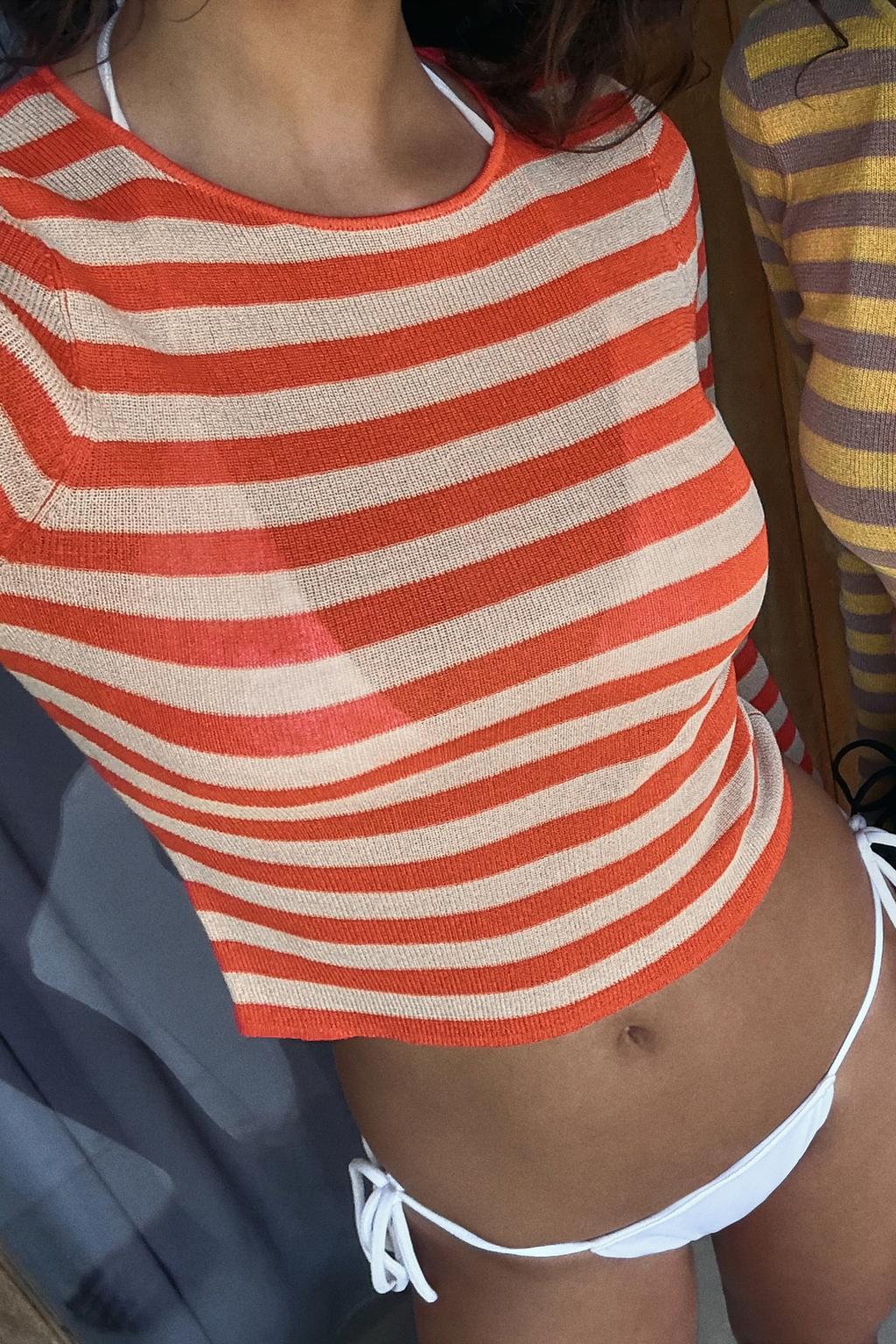 УКОРОЧЕННЫЙ ТОП В ПОЛОСКУ