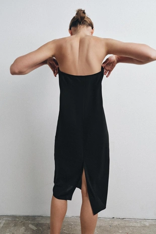 Платье-бандо на подкладке