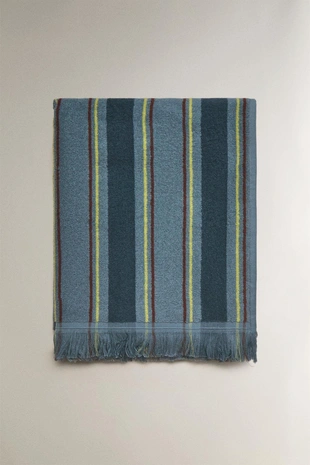 Детское полосатое хлопковое пляжное полотенце- Заказать в России