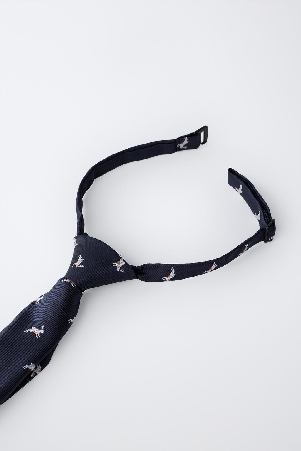 ГАЛСТУК С АНИМАЛИСТИЧЕСКИМ ПРИНТОМ