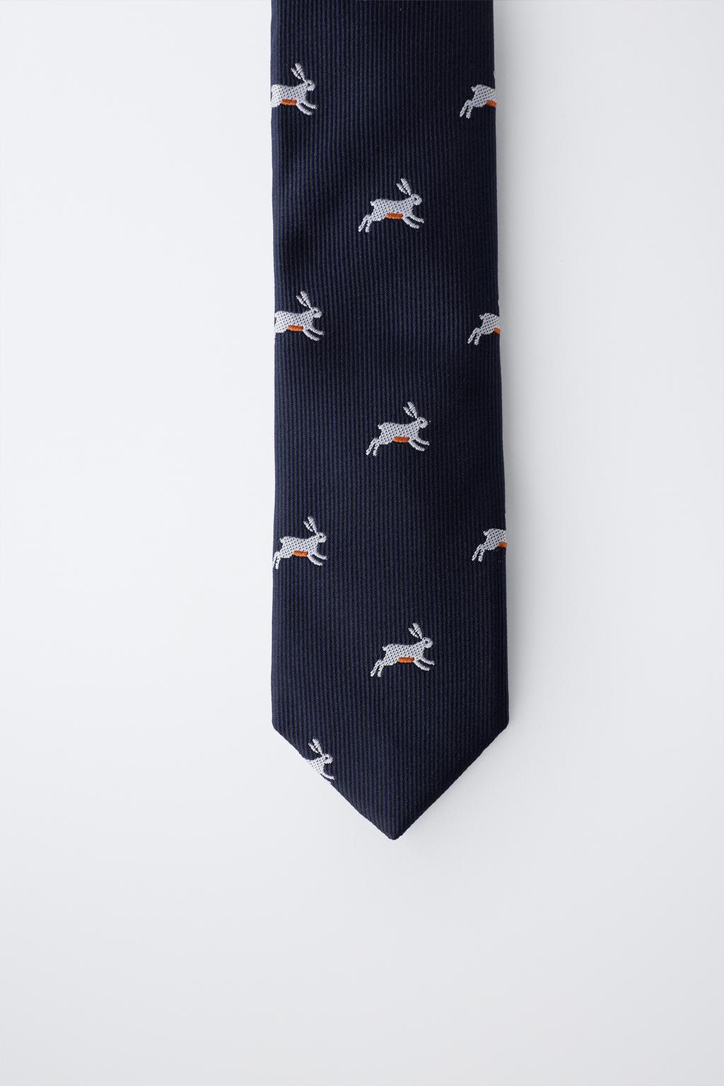 ГАЛСТУК С АНИМАЛИСТИЧЕСКИМ ПРИНТОМ