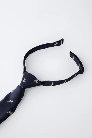 Галстук с анималистическим принтом- Заказать в России