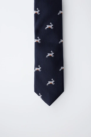 Галстук с анималистическим принтом- Заказать в России
