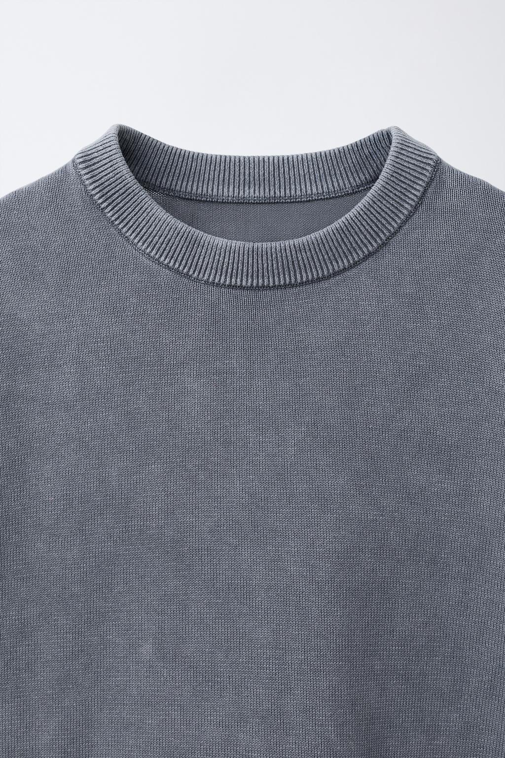 ФУТБОЛКА ИЗ ТРИКОТАЖА С ЭФФЕКТОМ ПОТЕРТОСТИ