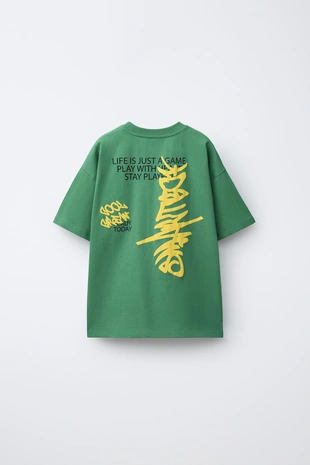 Футболка с принтом граффити- Заказать в России