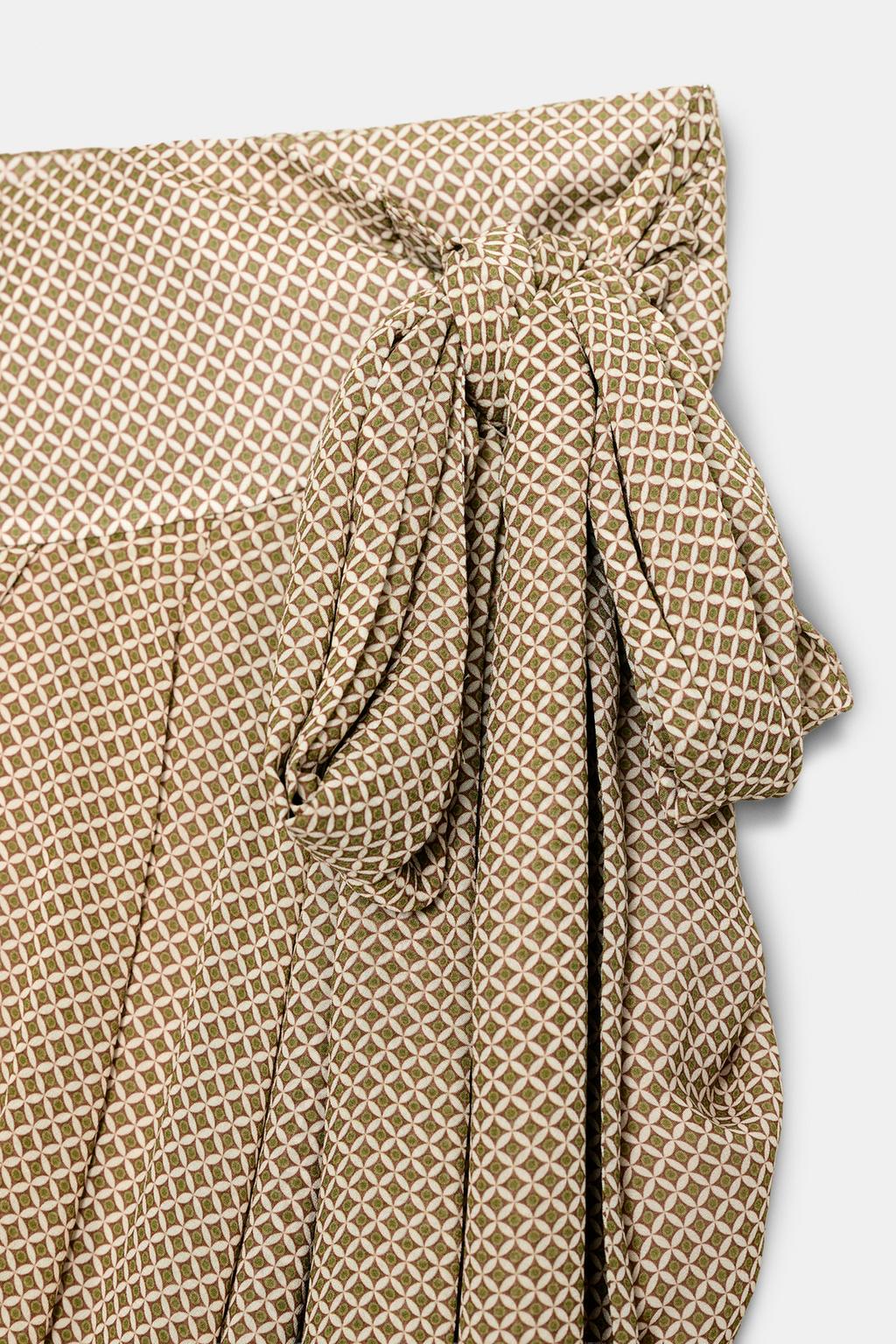 ДРАПИРОВАННАЯ ЮБКА С ПРИНТОМ — коллекция Zara «ZW»