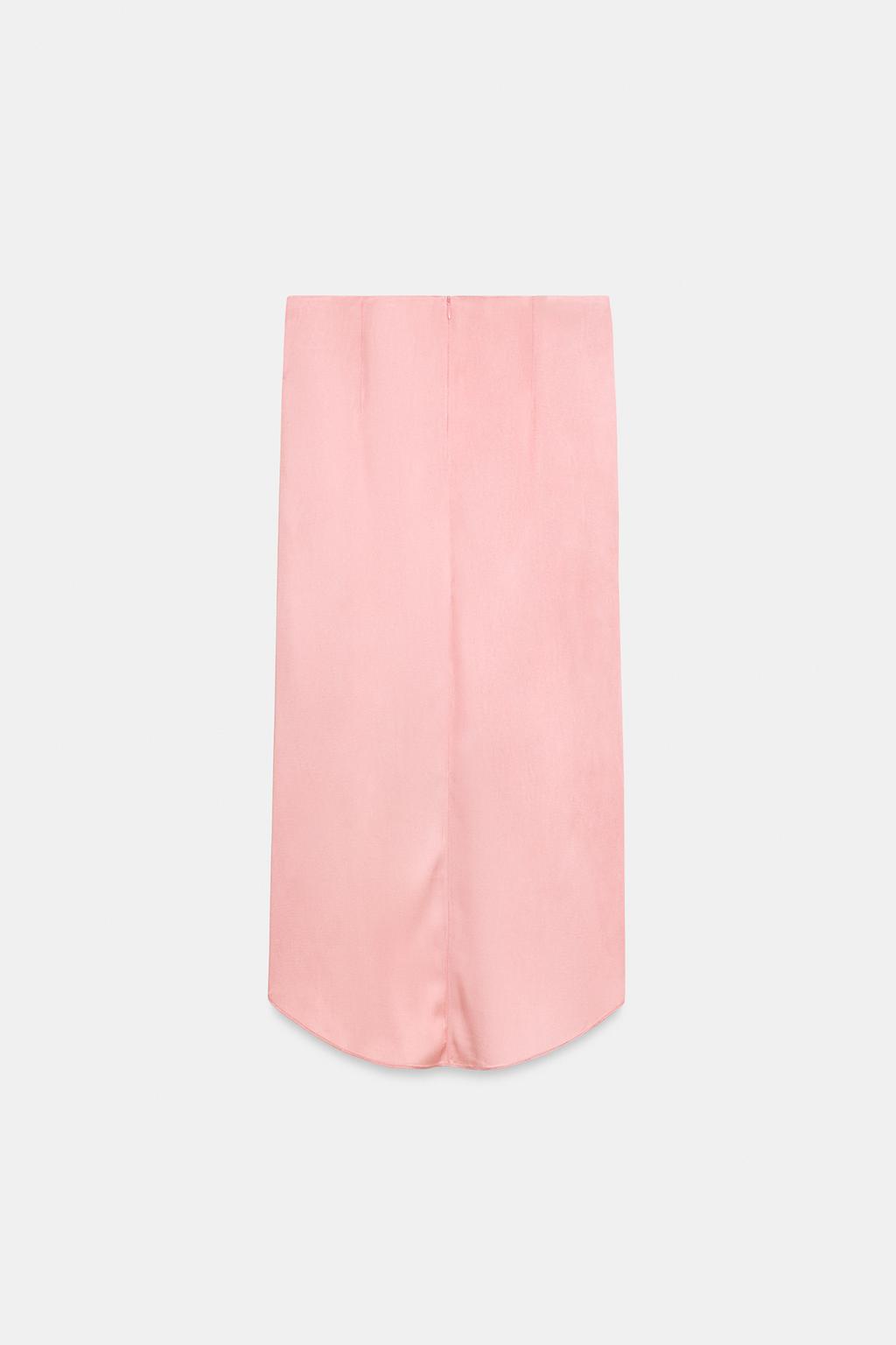 АТЛАСНАЯ ЮБКА СО СБОРКАМИ ZW