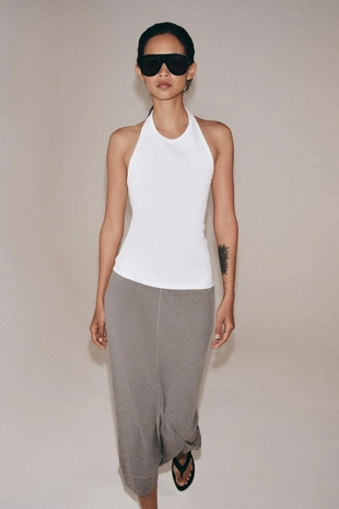 Свободная юбка миди- Заказать в России