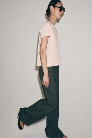 Футболка интерлок с короткими рукавами- Заказать в России