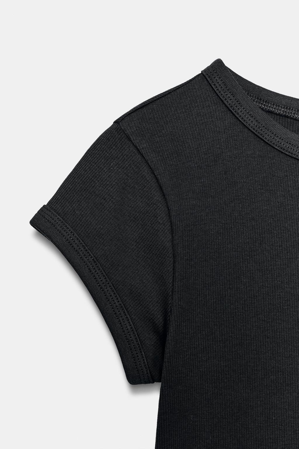 ФУТБОЛКА В РУБЧИК С КОРОТКИМИ РУКАВАМИ