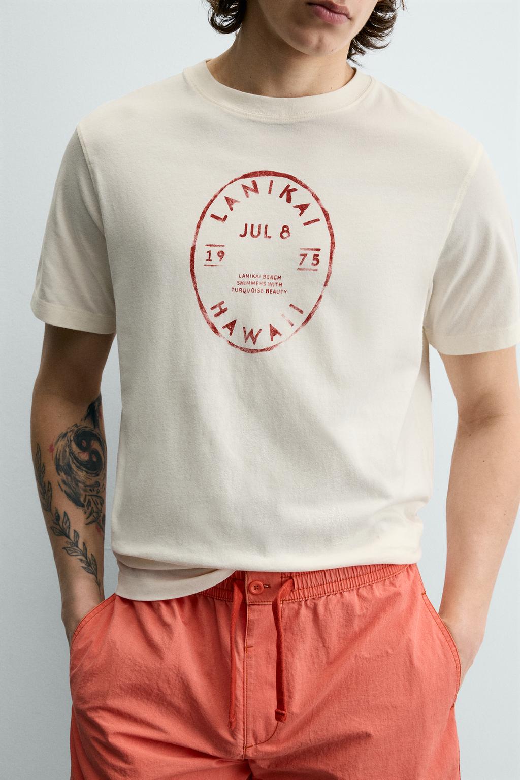 ФУТБОЛКА С ГРАФИЧЕСКИМ ПРИНТОМ «ГАВАЙИ»