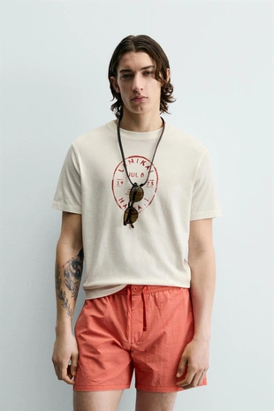 Футболка с графическим принтом «гавайи»- Заказать в России