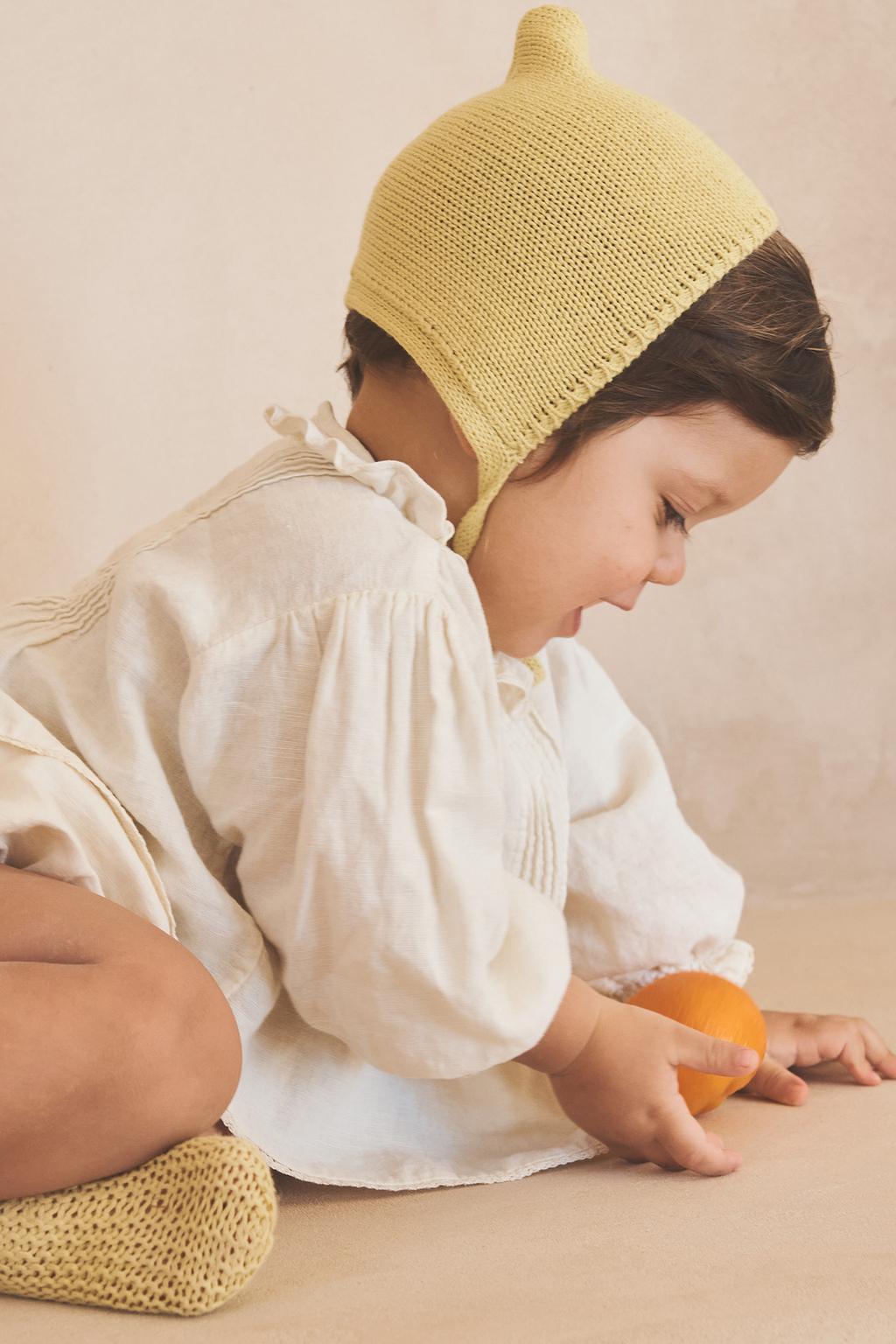 Вязаная шапочка из хлопка limited edition