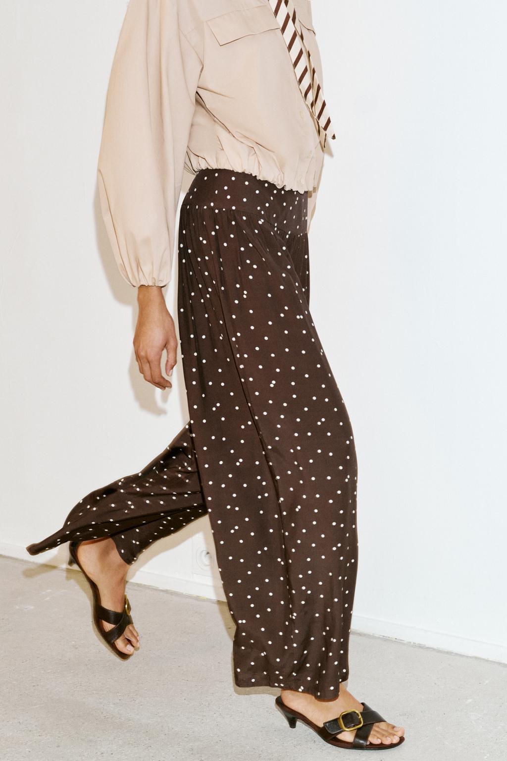 ШИРОКИЕ БРЮКИ В ГОРОШЕК