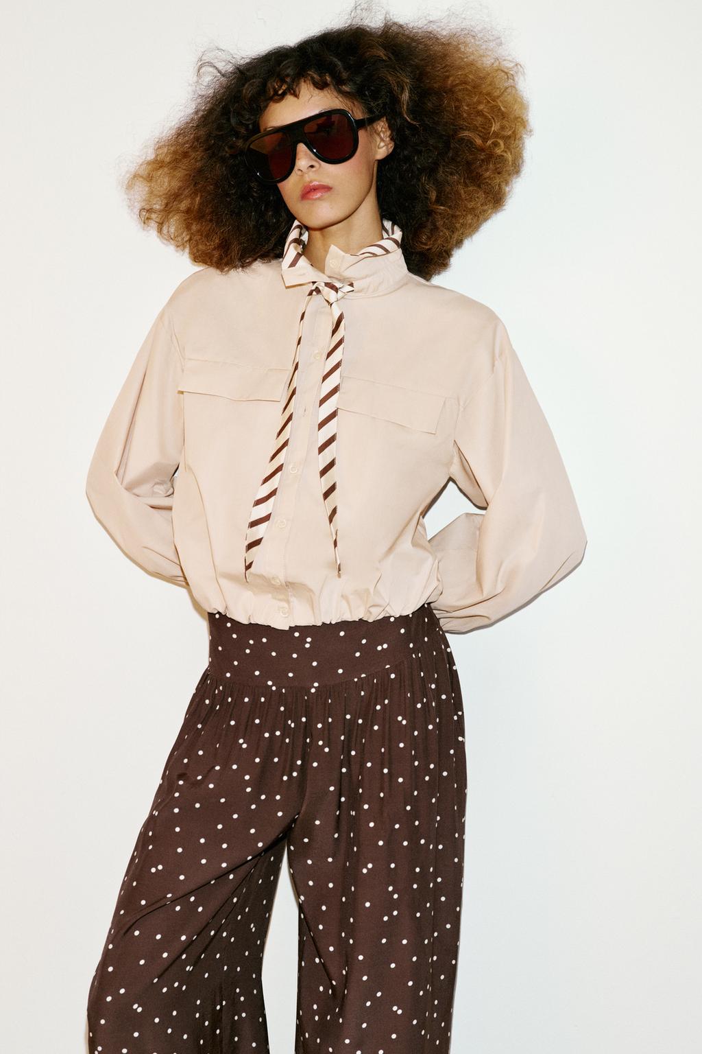 ШИРОКИЕ БРЮКИ В ГОРОШЕК