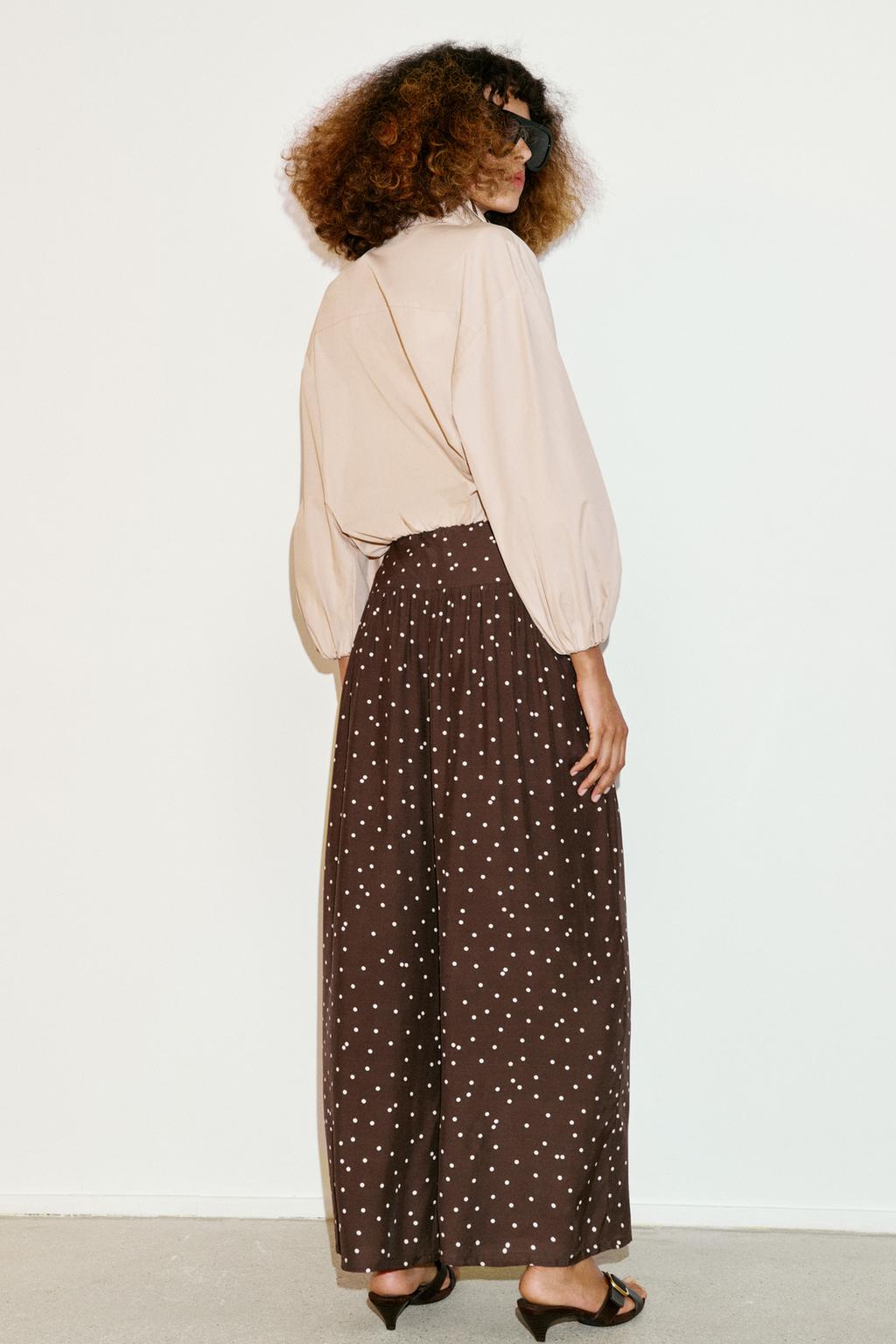 ШИРОКИЕ БРЮКИ В ГОРОШЕК