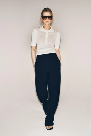 Брюки с высокой посадкой — коллекция Zara «Zw»- Заказать в России