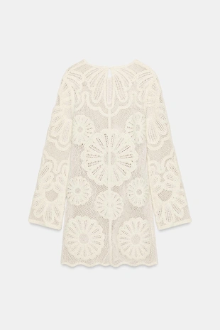 Короткое платье кроше- Заказать в России