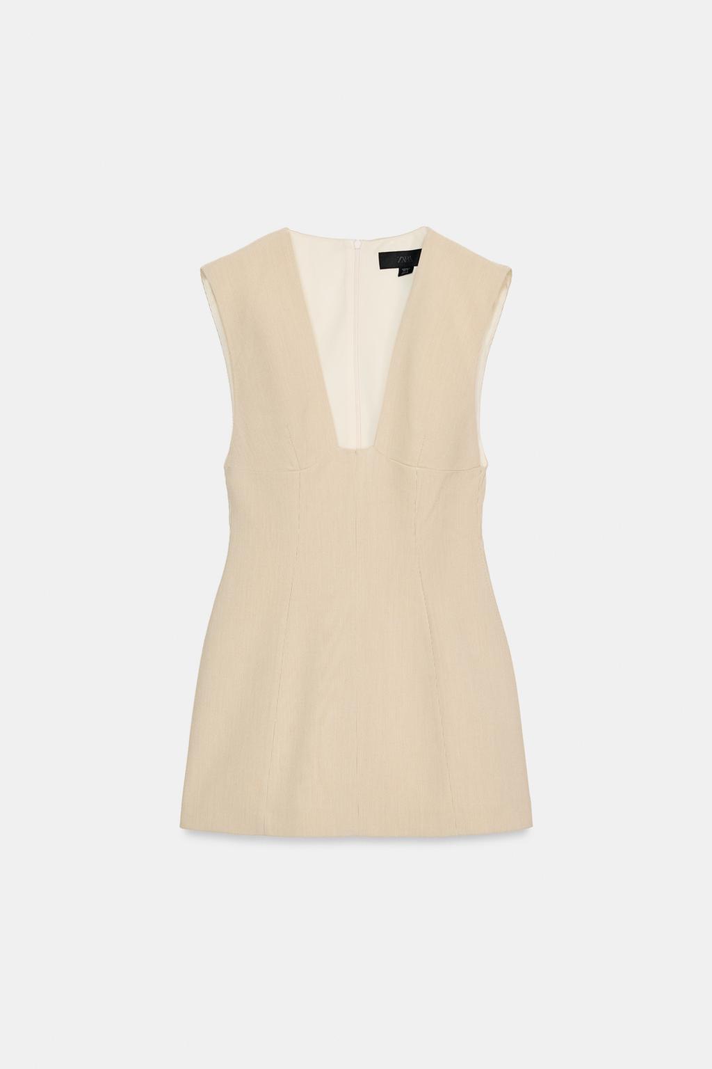 Полосатое короткое платье