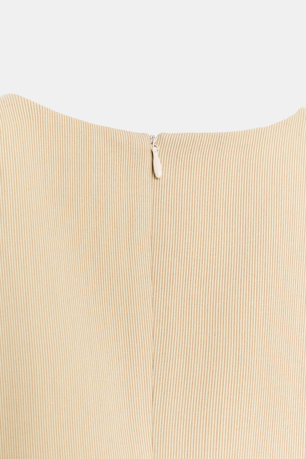 Полосатое короткое платье