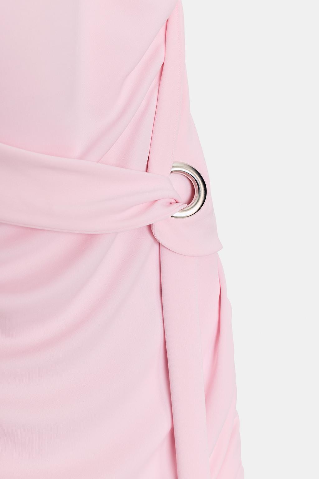 МИНИ-ПЛАТЬЕ ХАЛТЕР СО СБОРКАМИ