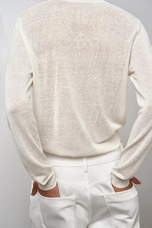 Джемпер с круглым вырезом- Заказать в России