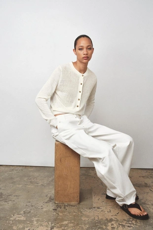 Джемпер с круглым вырезом- Заказать в России