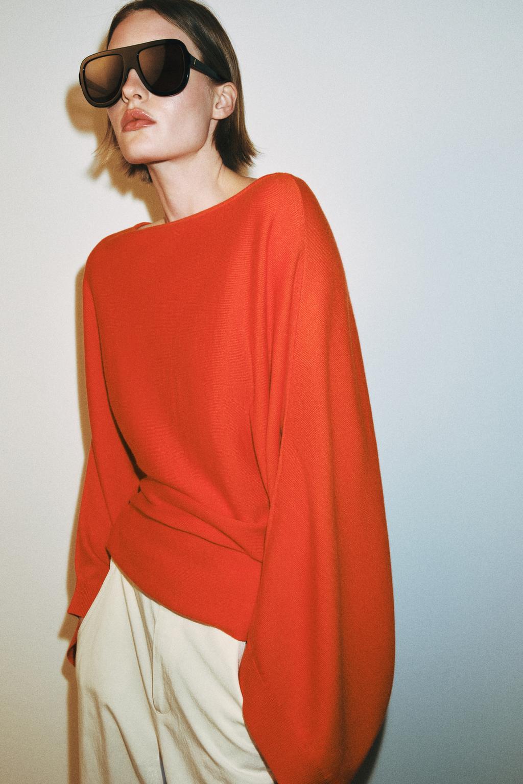 СВИТЕР С РУКАВАМИ «ЛЕТУЧАЯ МЫШЬ»