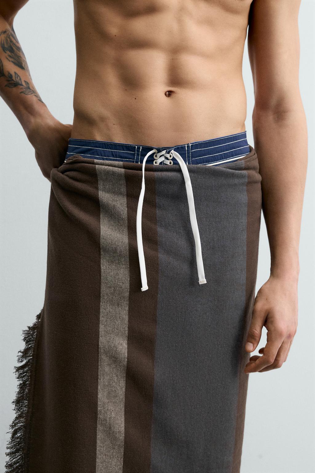 ПЛЯЖНОЕ ПОЛОТЕНЦЕ В ПОЛОСКУ