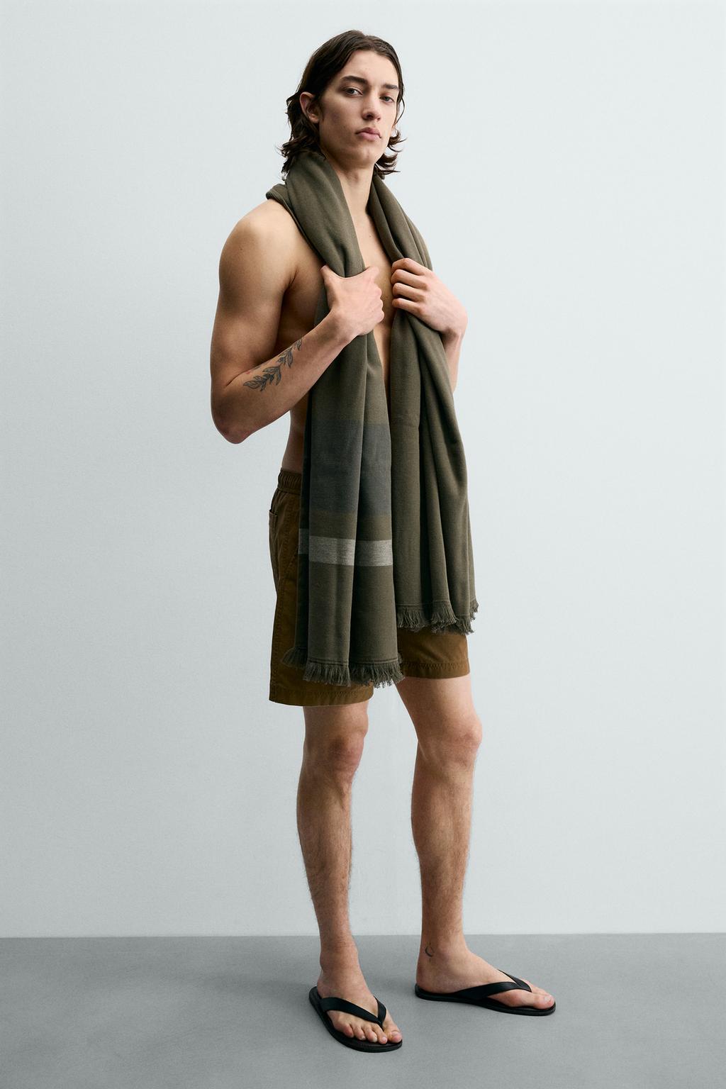 ПЛЯЖНОЕ ПОЛОТЕНЦЕ В ПОЛОСКУ