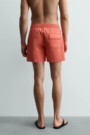 Плавки средней длины из текстурированной ткани- Заказать в России