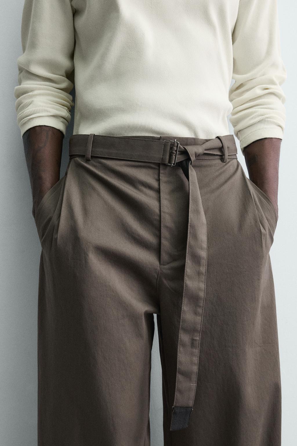 БРЮКИ свободного кроя С ПОЯСОМ