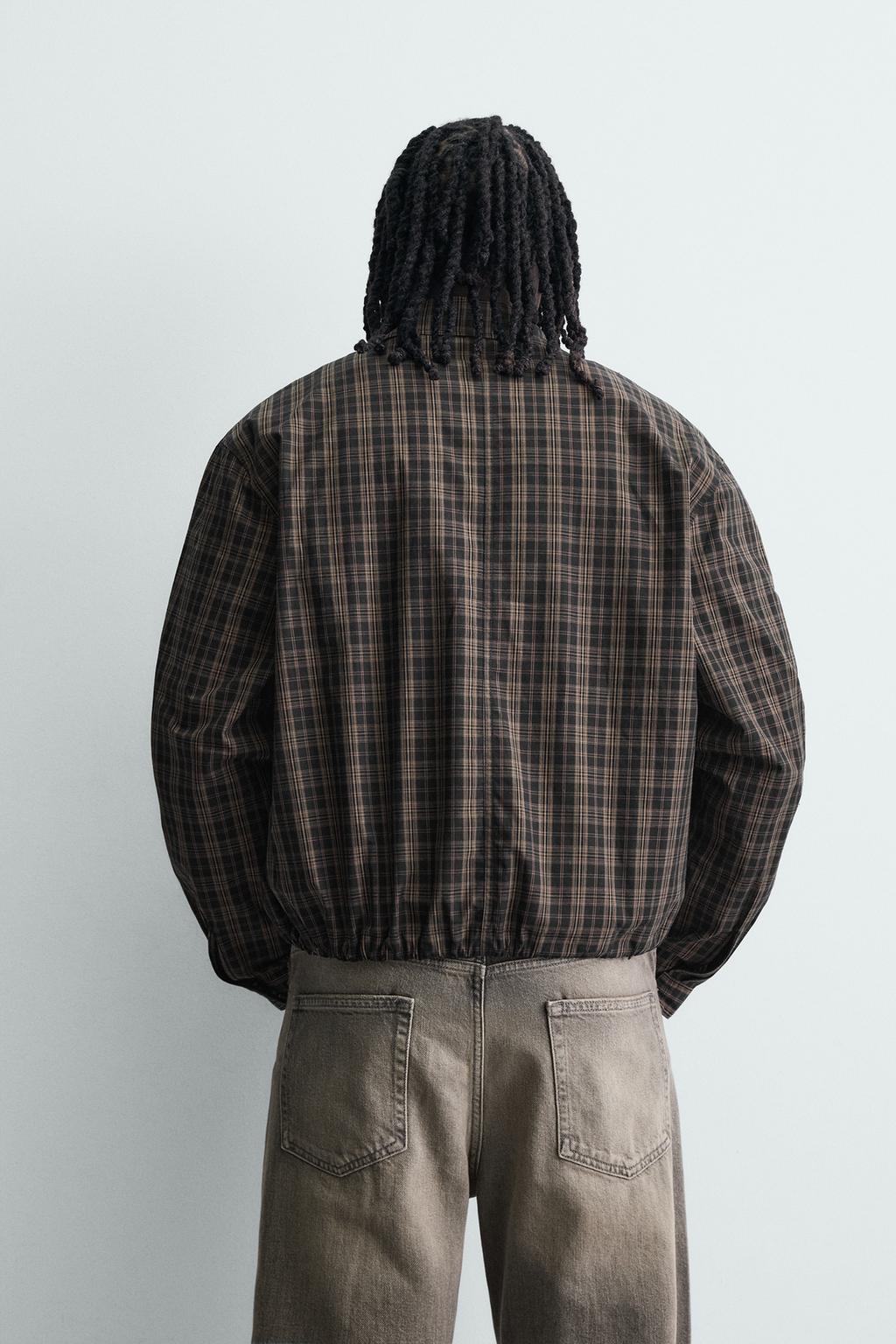 УКОРОЧЕННАЯ КУРТКА В КЛЕТКУ