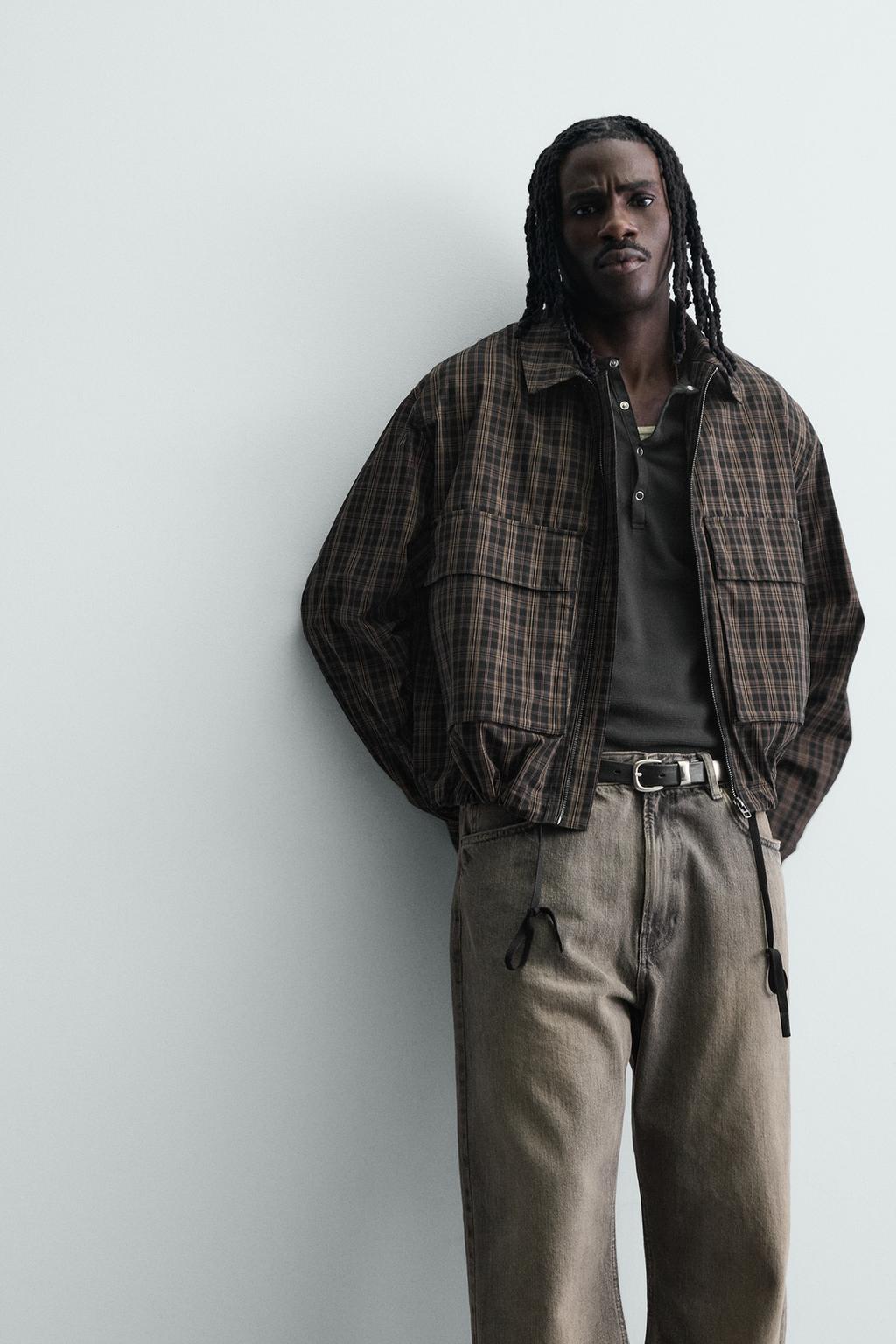 УКОРОЧЕННАЯ КУРТКА В КЛЕТКУ