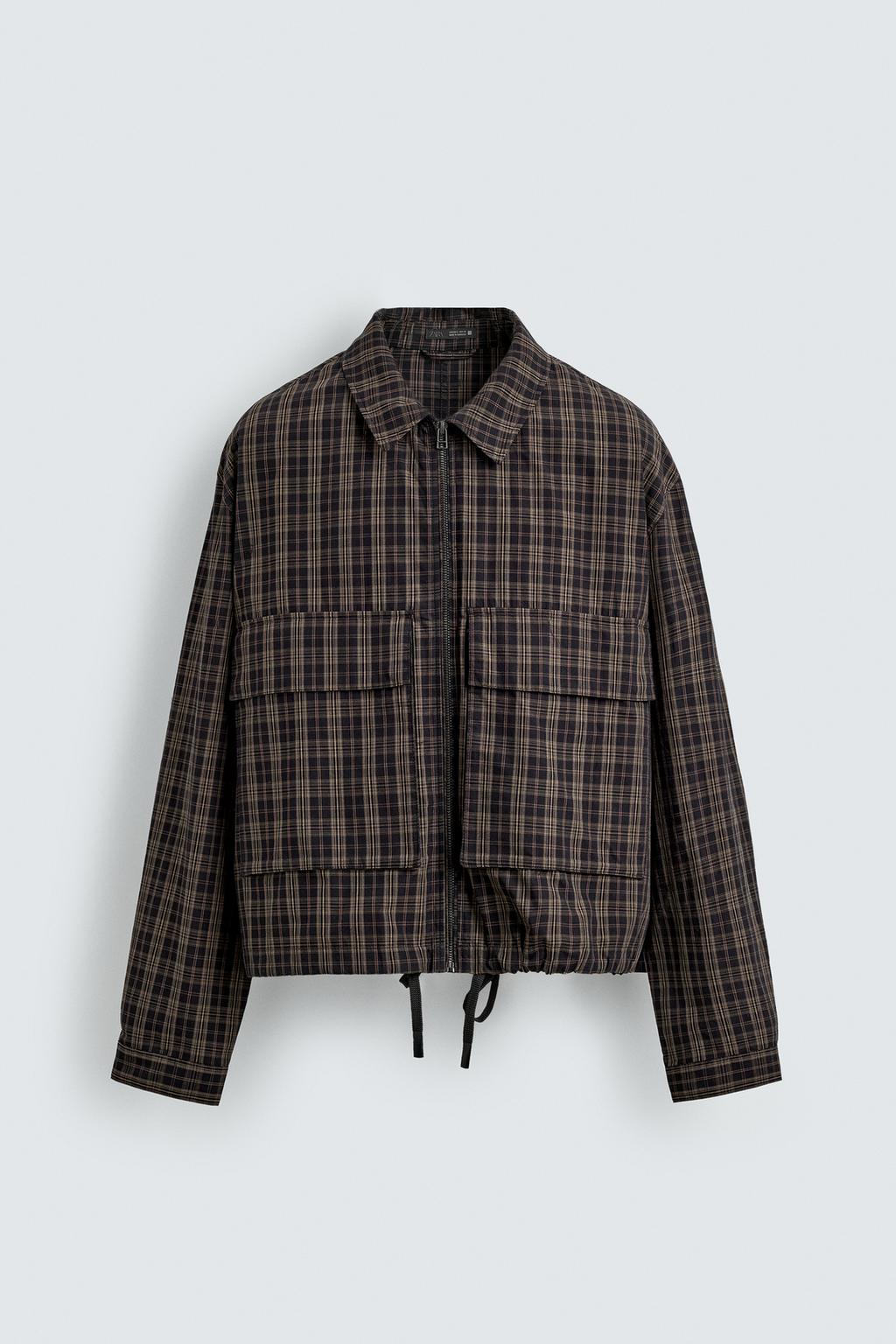 УКОРОЧЕННАЯ КУРТКА В КЛЕТКУ