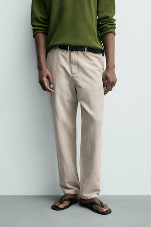 Свободные брюки прямого кроя