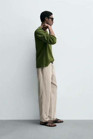 Свободные брюки прямого кроя