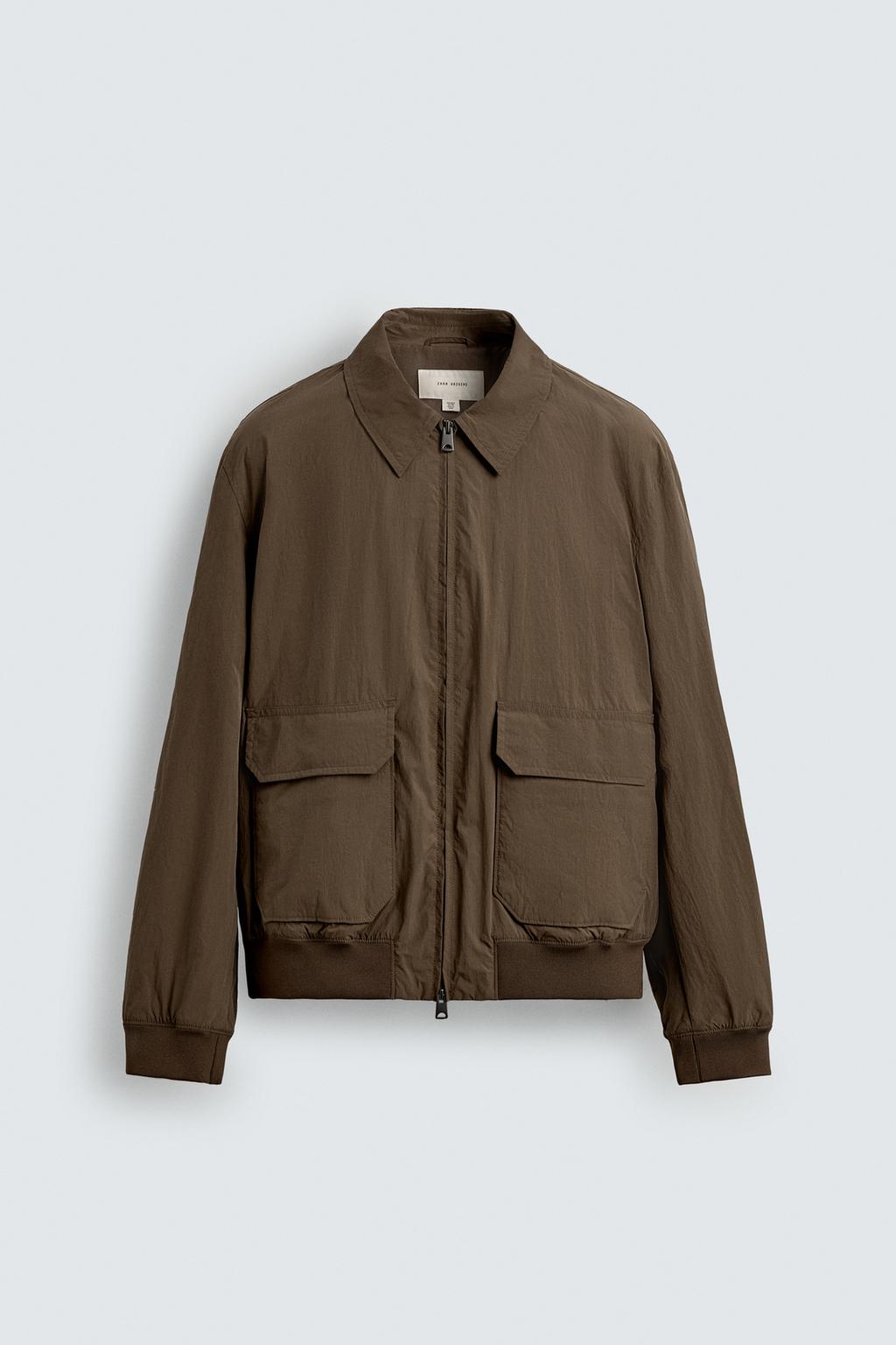 КУРТКА ИЗ ВЫСОКОТЕХНОЛОГИЧНОЙ ТКАНИ КЛАССИЧЕСКОГО КРОЯ