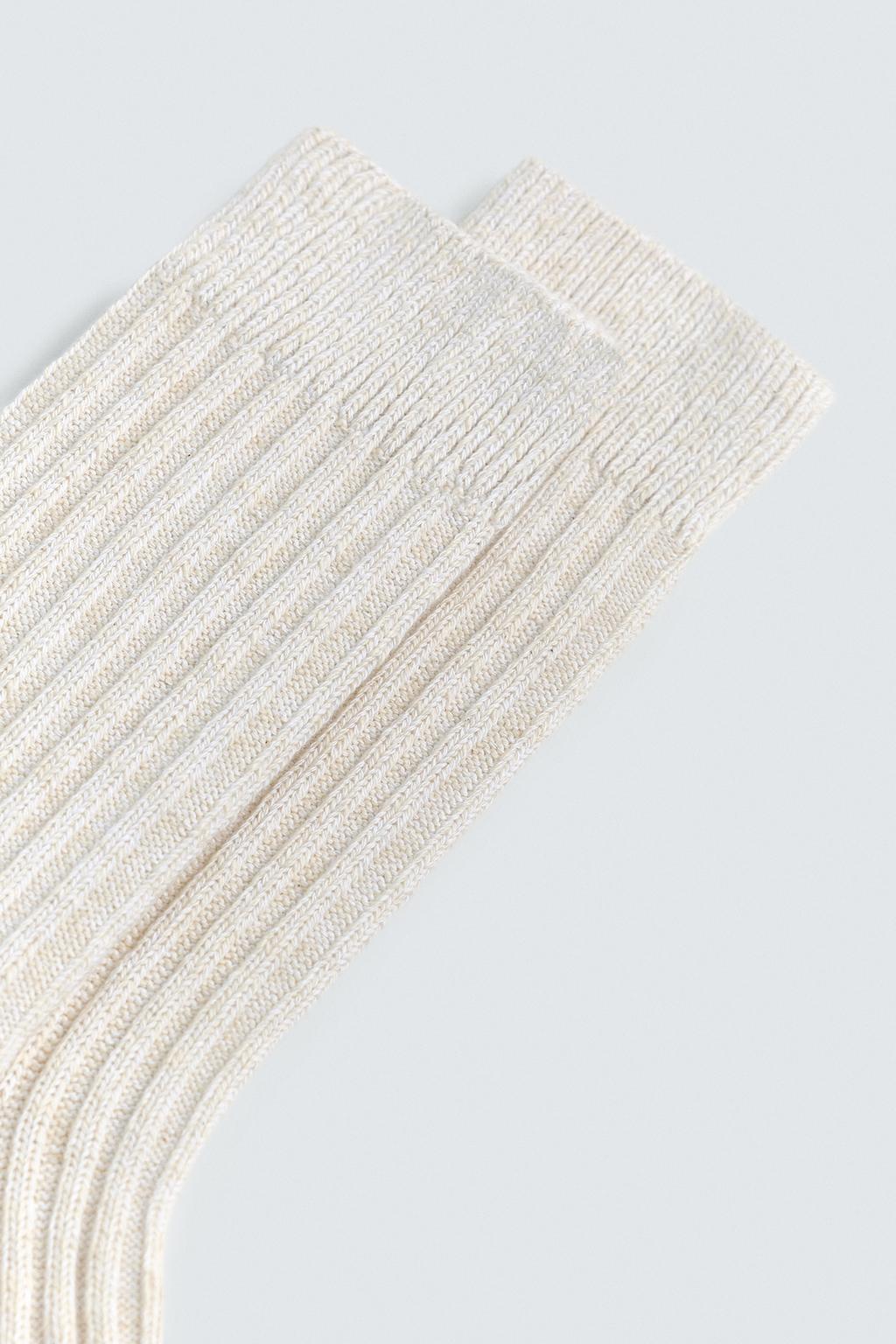 НОСКИ С НЕРАВНЫМ РУБЧИКОМ